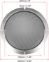 X AUTOHAUX 8" Speaker Grille Cover Mesh Trim Round Subwoofer Grille Horn Protective Guard Silver Tone Car Auto Stereo Accessories...