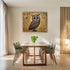 Posterizer 1 pcs- cute brown and blue owl-Art for Animal Lovers- Living Room Bedroom Decor- unframed wall art...
