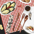 OKA Reusable Wooden Travel Cutlery Set Japanese Style Lunch Utensil Set with Case ,9 Pcs Wooden Flatware Including Reusable Knife Fork Spoon Chops...