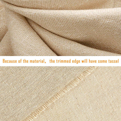 Caydo 3 Pieces Large Size Linen Needlework Fabric for Garment Craft, Flower Pot Decoration and Tablecloth, 62 by 19 Inch...