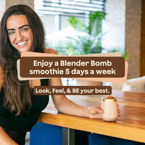 The Bomb Co. Blender Bomb, Java Jolt, Superfood Smoothie Mix With Coffee & Amino Acids for Energy Support, High Fiber 10 Servings...