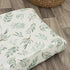 Organic Muslin Changing Pad Cover - Fitted Baby Changing Mat, Soft and Breathable, Eucalyptus Leaves, 16”x32”...
