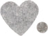 Playfully Ever After 3 Inch 28pc Felt Hearts (Charcoal Gray)...