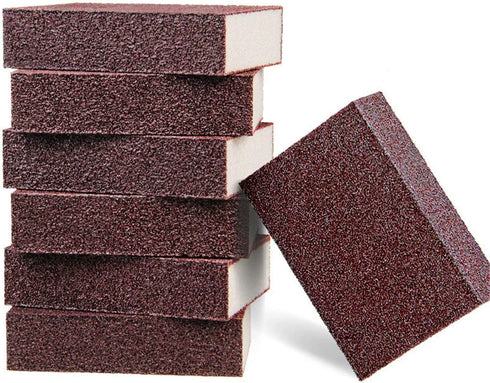 6 PCS Emery Sponges Brush Nano Carborundum Sponge for Removing Rust Cleaning Bathroom Kitchen Supplies descaling Clean Rub Pot...