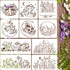 Mushrooms Stencils for Crafts Flower Stencils Wildflower Stencils Reusable Mushroom Stencil Drawing Templates for Painting on Wood Fabric Wall Art...
