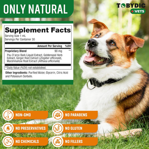 Natural Dog Yeast Infection Relief - Itchy Skin & Ear Treatment - Reduces Irritation & Relieves Itching and Allergy - Herbal Medicine Drops Supple...
