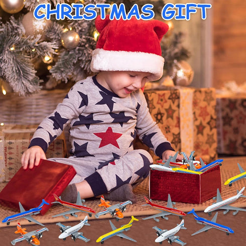 YongnKids 18 Pack Diecast Airplane Toys for Toddlers, Aircraft Plane Toy for Boy Girls 3 4 5 6 7 Years Old,Metal Aeroplane Toys Set Models Plane B...