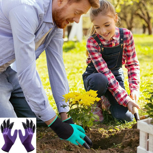 Garden Gloves with Claws, Breathable Gardening Work Gloves for Digging, Claw Gardening Gloves for Planting, Puncture Resistant Garden Gloves Best ...