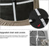 Genina Waterproof Seat Covers for Dining Room Chairs Covers Dining Chair Cover Kitchen Chair Covers (Taupe, 4 Pcs)...