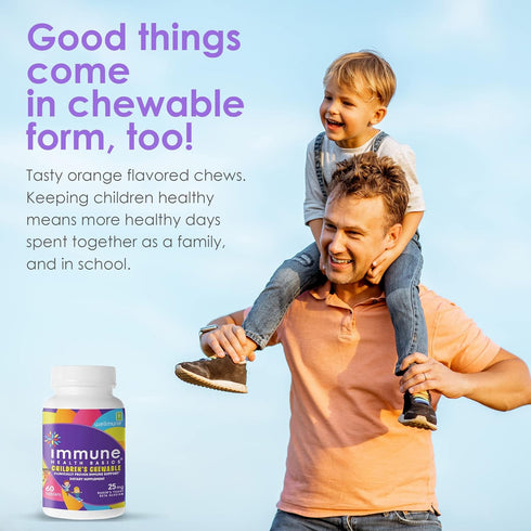 Children's Chewable Tablets, Wellmune Clinically Proven Highly Purified Beta Glucan Immunity Supplements for Children, Kids-Approved!...