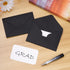 100 Sets Small Black Envelopes with Small Blank Gift Business Card Wedding Invitation Pocket Envelopes for Graduations Wedding Shower Holiday 4.3 ...