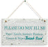 CAKIROTS Bathroom Door Sign-Please Do Not Flush Paper Towels Sanitary Products Tissues Wipes Warning Notice for Septic Tank Toilet 10x6 inch Warni...