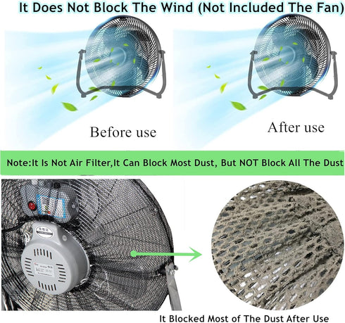 20 inch Protection Cover for Floor Fan,20" Dustproof Fan Mesh Cover,Children Finger Safety Protection Net Cover for 20 in Industrial Floor Fan for...