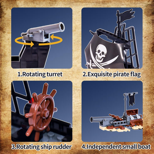 Pirate Boat Buidling Block Sets (70008)...