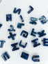 Alphabet 2PCS Set Letters Epoxy Resin Silicone Molds Keychain Pixel DIY Casting Game Style Non-Toxic 2 Sizes Kit Craft Toy Jewelry Making Supply L...