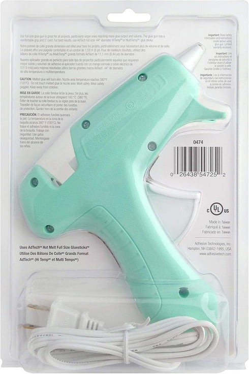 AdTech Hi-Temp Full Size Hot Glue Gun - High Temperature Heavy Duty Adhesive Applicator - Mint - Ideal for Crafts, DIY Projects & Repairs...