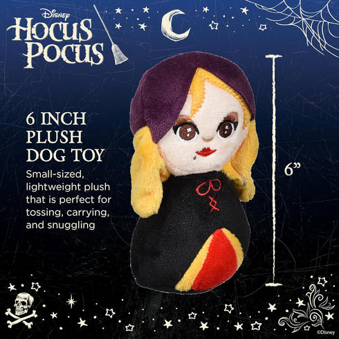 Hocus Pocus Sarah Sanderson Plush Squeaky Toy for Dogs, 6” | Halloween Themed Dog Toys, Plush Squeaker Hocus Pocus Toy | Disney Hocus Pocus Gifts ...
