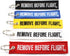 Remove Before Flight MULTI COLOR 5 Pack Key Chains...