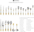 KEAWELL 6" Tea Spoons Set of 4, Coffee Espresso Demitasse Vintage Tea Spoon, 18/10 Stainless Steel, Gold Accent...