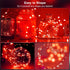 2 Pack Fairy Lights Battery Operated 200 LED 66Ft Silver Wire Starry String Lights Auto Timer 8 Modes Waterproof Mini String Lights for Outdoor In...