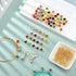 80 Pieces Crystal Birthstone Charms with 200 Jump Ring Handmade DIY Beads Pendant Mixed Color Birthstones for Jewelry Making Round Charms for Brac...