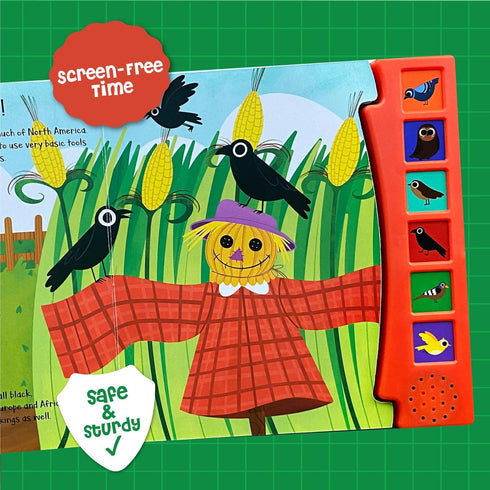 What A Noisy World! - Natures Chirpers - Sound Books for Toddlers - Musical Toys for Toddlers 3-5 - Musical Book for Toddlers with 6 Different Sou...