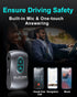 Bluetooth 5.0 Receiver for Car, Noise Cancelling Bluetooth AUX Adapter, Bluetooth Music Receiver for Car Stereo/PC/TV/Home Stereo/Wired Headphones...