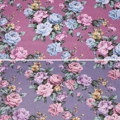 Hanjunzhao Retro Floral Fat Quarters Fabric Bundles 18 x 22 inch for Quilting Sewing Crafting...