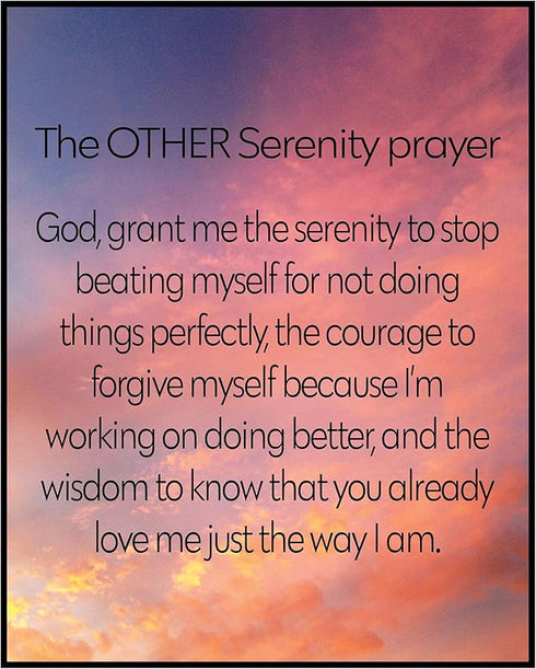 Posterizer 1 pcs-The Other Serenity Prayer -Scripture, Bible Poster-Religious Posters-Gifts for Christians-Decor for Church, Sunday School Classro...