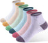 Pack of 6 Women Ankle Athletic Socks Cotton Socks Girls Socks Hiking Socks Soft and Comfortable,Breathable...