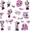 RoomMates RMK2554SCS Minnie Fashionista Peel and Stick Wall Decal, Pink...