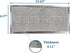 Air Filter Factory Replacement For Jenn-Air 71002111 USA Made 12-Layer Aluminum Mesh Grease Downdraft Filter 6.37 X 15.63 X 0.12 Inches 2-Pack...