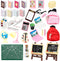 SOTOGO 34 Pieces Doll House School Supplies Mini School Accessories Dollhouse Toy Home Miniature Model DIY Doll Accessories...