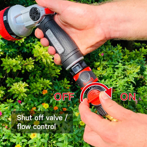 Eden 93218 Premium Garden Connect with Shutoff Valve and Water Stop & Lock Feature Quick Release Kit Hose Fittings and Adapters, (3 Sets/ 9 Pc)...