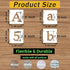 2.5 Inch Alphabet Letter Stencils, 65 Pcs Reusable Plastic Letter Number Symbol Interlocking Drawing Template Kit for Painting on Wood, Wall, Fabr...
