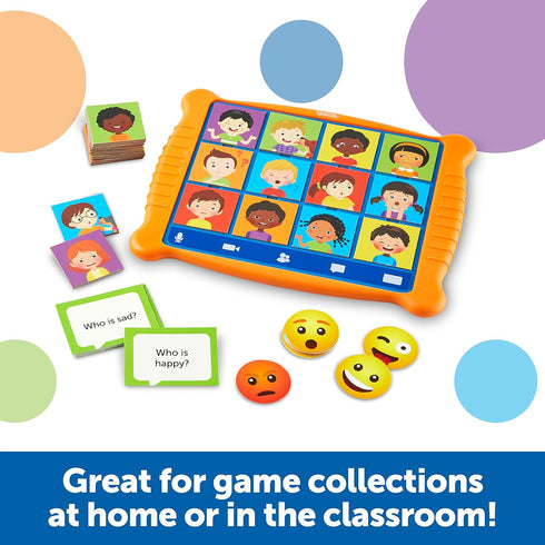 Learning Resources Who's Feeling What?,Social Emotional Learning Games, Communication Games for Kids, Emotion Toys, Feeling Toys for Kids, 49 Piec...