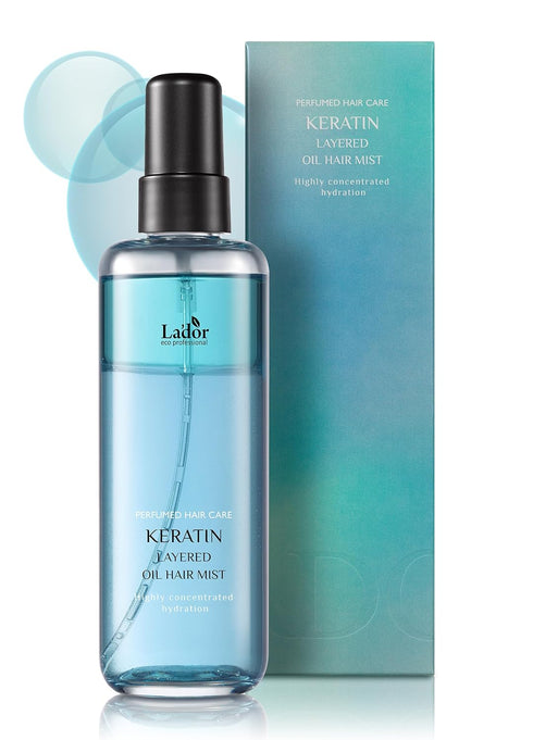 LA'DOR Keratin Hydrating Anti-Frizz Oil Water Perfume Heat Protectant Hair Mist - Leave-In Treatment Spray for Dry Damaged Hair Korean Haircare LA...