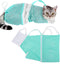 Adjustable Cat Bathing Bag, Puppy Dog Pet Cleaning Shower Net Bag, Anti-bite & Anti-Scratch Cat Bath Washing Restraint Bag, Breathable Mesh Cat Gr...