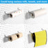 Paper Towel Holder for Pegboard, Extendable, Fit Any Standard Pegboard, 4 Packs, Black...
