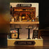 Dollhouse Miniature DIY Kit with Decoration Furniture and LED Lights, Handmade 3D Miniature Dollhouse with Tools and Cover, DIY Wooden Dollhouse w...