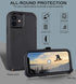 for iPhone 11 Case with Belt Clip Holster Kickstand & 2 Screen Protector, Full Protection Heavy Duty Phone Case, Shockproof Drop-Proof Durable Cov...