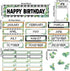 116Pcs Eucalyptus Birthday Bulletin Board Set Classroom Happy Birthday Chart Cutouts Name Plates Decorations for Calendars Bulletin Boards Wall Pr...