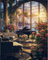 PRASIO Paint by Numbers Kit for Adults Beginner, Flower Landscape Adult Paint by Number Kits, DIY Acrylic Paint by Numbers Kit for Adults Canvas f...