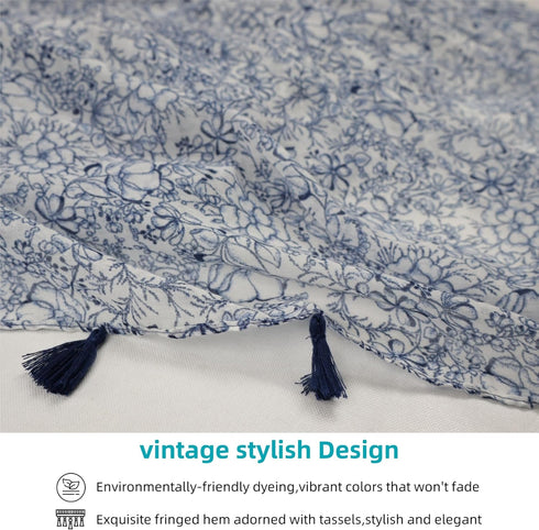 Scarf for Women Lightweight Cotton Boho Scarves and Shawls for Travel Spring Summer...