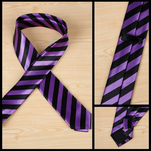 Dan Smith Blue Violet,Black,White,Deep Pink,Glodenrod Men Skinny Ties Multi-Color Skinny Necktie Satin Retro Vine DANF0019 Floral Print...