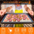 Macaron Silicone Baking Mat Set 2 Half Sheet Grey Non-Stick Reusable Baking Mats Food Grade Silicone Cookie Sheet Bakeware Mat for Oven Macarons M...