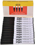 School Smart Dry Erase Pen Style Marker, Fine Tip, Black, Pack of 12 - BY1076-12BLACK...