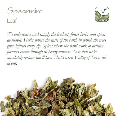 Spearmint Organic Leaf Herbal Tea - Mentha Spicata - Morrocan Nana Mint Spearmint Tea Leaves Spearmint Dried Herb Spearmint Herb Dried Spearmint L...