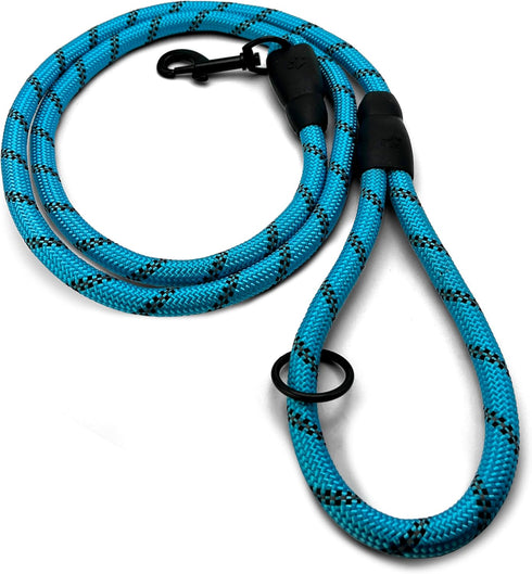 Cutie's PetBox Dog Leash for Medium and Large Breeds - Heavy-Duty Reflective Nylon Rope, 5ft (Blue)...