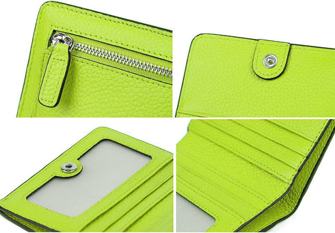 AINIMOER Small Leather Wallet for Women, Ladies Credit Card Holder RFID Blocking Women's Mini Bifold Pocket Purse...
